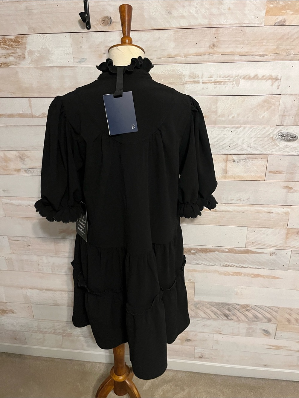 NWT Tuckernuck size M Selena mini dress in black - Picture 7 of 10